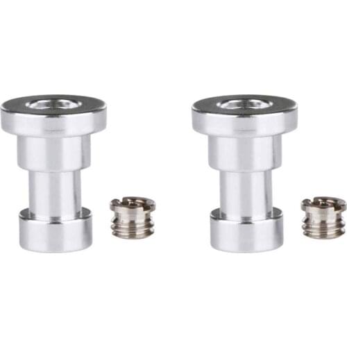 Tripod Mount Adapter with 1/4” to 3/8” Screw for Camera Flash Bracket Light Stand Monopod 2Pack