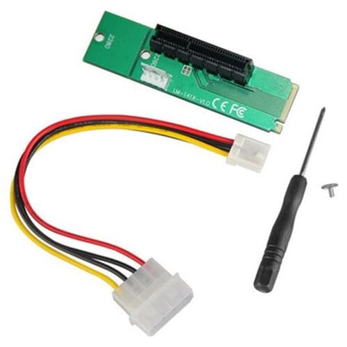 NGFF M2 M.2 to PCI-E 4x 1x Slot Riser Card Adapter Male To Female PCIE Multiplier For BTC Bitcoin Miner Antminer Mining