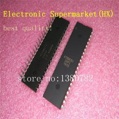 Free Shipping 5pcs/lots AT89C51-24PI AT89C51-24PU DIP-40 IC In stock
