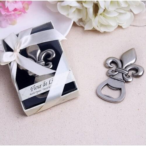 DHL Free shipping Fleure De Lis Wine Bottle Opener 50PCS/LOT wedding bridal shower favor party gifts