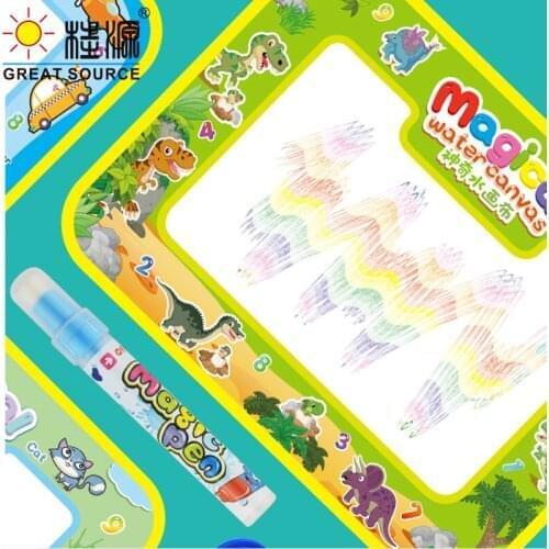 Big Doodle Mat Baby Water Drawing Mat & Magic Pens & Stamps Set Painting Board Educational Toys150*100cm(59.1"*39.37")(3PCS)