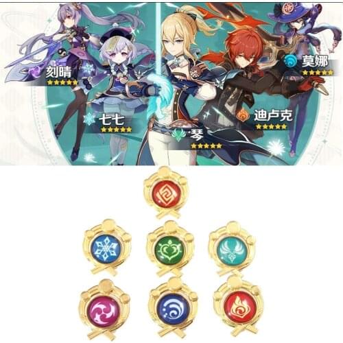 Anime Genshin Impact Acrylic Stand Figure Collection Venti Zhongli Klee Double Side Figure Action Desktop Decoration 16cm