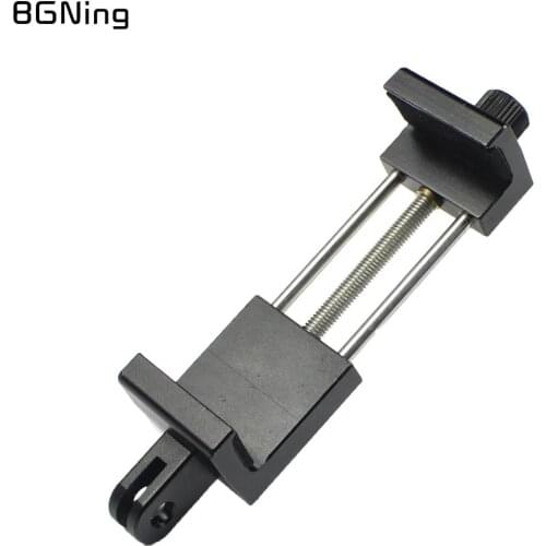 Aluminum Alloy Phone Holder Mobile Clip w/ Universal Interface for Gopro Hero 9 8 7 Wearable Bicycle Selfie Stick Mount Bracket