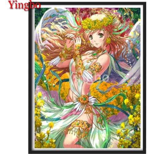 DIY 5D Diamond Painting Japanese Anime Girl Cross stitch Needlework Mosaic Picture of Rhinestones Diamond Embroidery Sales