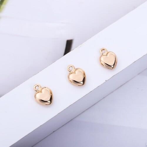 DIY charm bracelet pendant jewelry making heart-shaped charm accessory necklace zinc alloy DIY sweet mini