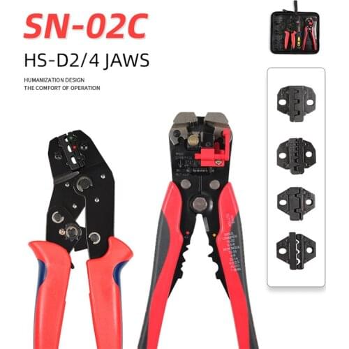 Electrical Terminal Ratchet Crimping Crimper Auto Electrician Tool Set for increased durability Soft handle comfortable to use