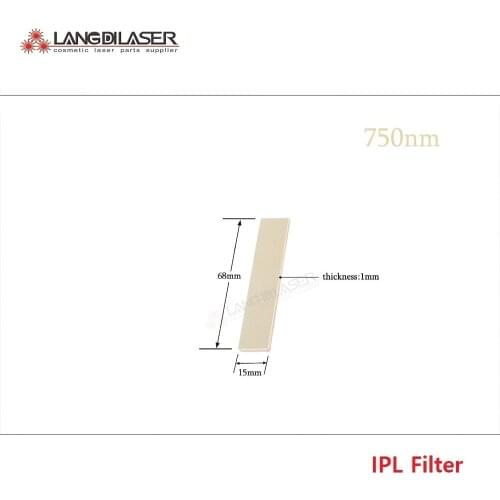 750nm~1200nm filter , size : 68*15*1mm , IPL filters , optic filter for IPL , laser optic filters , IPL hair removal filter