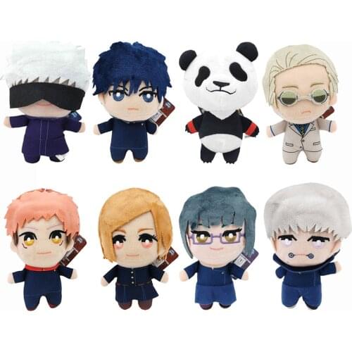 Jujutsu Kaisen Yuji Itadori Nobara Kugisaki Fushiguro Megumi Kento Nanami Inumaki Toge Zenin Maki 15CM Plush Doll Toy Retail