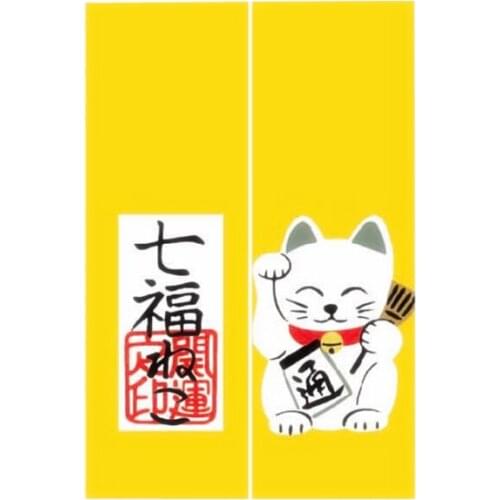 Customized Accept) Korea/Japan/China Sushi Restaurant Kitchen Hanging Doorway Cloth Curtain-Lucky Cat(85x140cm)