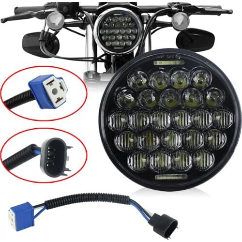 Motorcycle Accessories 5.75 Inch 72W H/L Beam Front Driving Headlamp For Dyna DRL Angel Eye LED Headlight