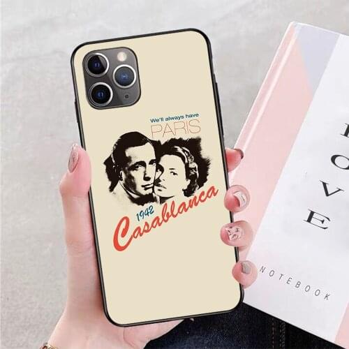 For iPhone Casablanca Soft TPU Border Apple iPhone Case