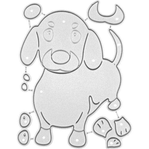 New Dog Metal Cutting Dies Stencil Scrapbooking DIY Album Stamp Paper Card Embossing Decor