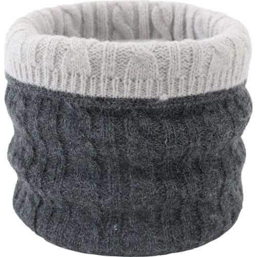 New Winter Children Plush Scarf Boys Girls Collar Women Men Thick Elastic Mufflers Outdoor Warm Autumn Knitted Baby Kids Scarf