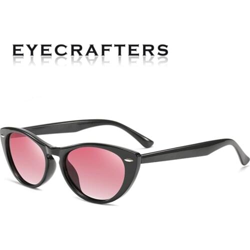 EYECRAFTERS 2020 New Men Women Brand Polarized TR Cateye Sunglasses Classic Male Eyewear Sun Glasses Retro Drive Oculos Gafas