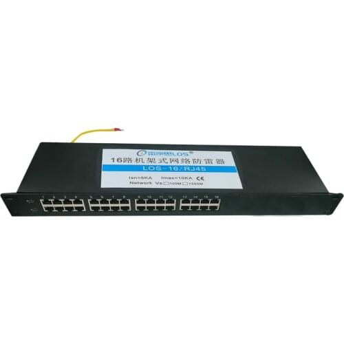 Single way 2-way 4-way 8-way 16 way 100 Gigabit Network RJ45 arrester / switch / POE network arrester