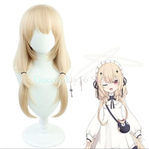 VTuber Suzumiya Rin Wig Ling Gong Ling Girls Cosplay Youtuber Blond Long Straight Heat Resistant Hair