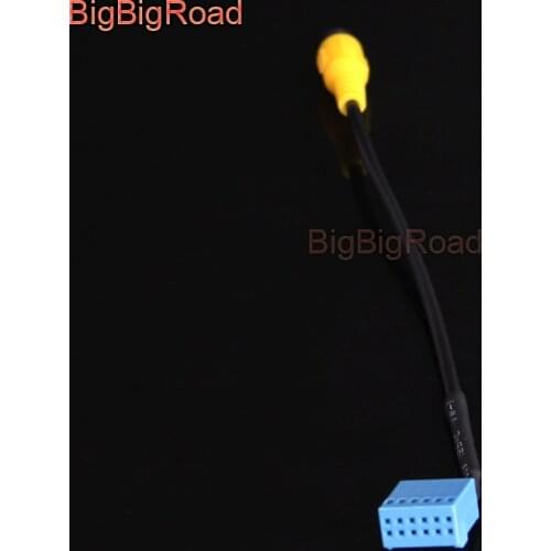 BigBigRoad Car Rear View Parking Camera Adapter Connector Wire 12pins For Volkswagen Golf 7 Glof7 Touran L Passat B6 B8 Tiguan