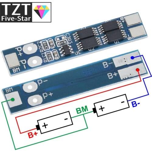 TZT 2S 7.4V 8A Li-ion 18650 Lithium Battery Charger Protection Board 8.4V Overcurrent Overcharge / Overdischarge Protection