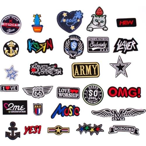 Lettered Cactus Cat Cowboy Self-Adhesive Embroidered Cloth Clothing Accessories Badge Patch