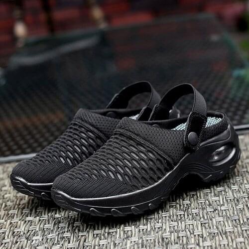 2021 New Women Shoes Casual Increase Cushion Sandals Non-slip Platform Sandal for Women Breathable Mesh Outdoor Walking Slippers