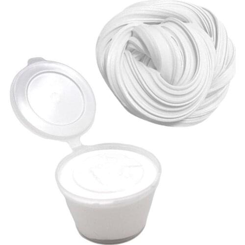 60ml White Color Slime Fluffy Toys Non-toxic Slime Toys For Children Educational Toys For Children Adults Plasticine Depression