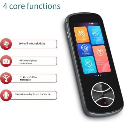 2021 Smart Voice Translator 107 Multi Languages In Real Time Online Instant Off Line Translation AI Learning Conversion V10
