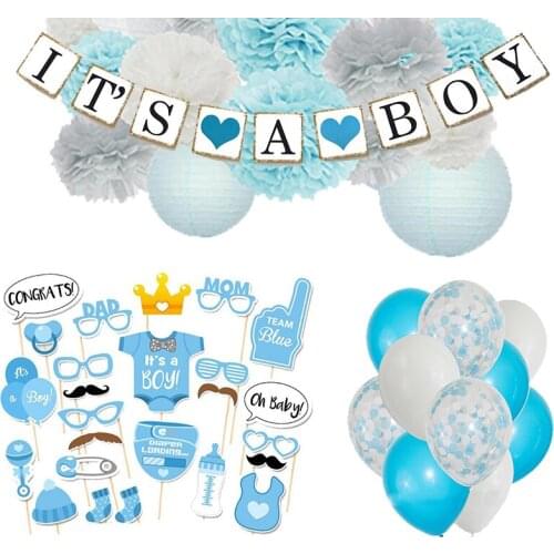 Baby Shower Boy Girl Decorations Its a Boy Its a Girl oh baby Balloons Gender Reveal Party Baby Shower Decor ww02