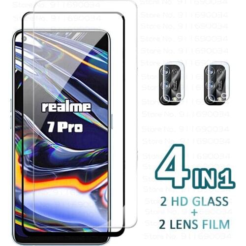 Tempered Glass for Oppo Realme 7 Pro RMX2170 6.4" Screen Protector for Oppo Realme 7Pro Camera Glass for Oppo Realme7Pro Glass