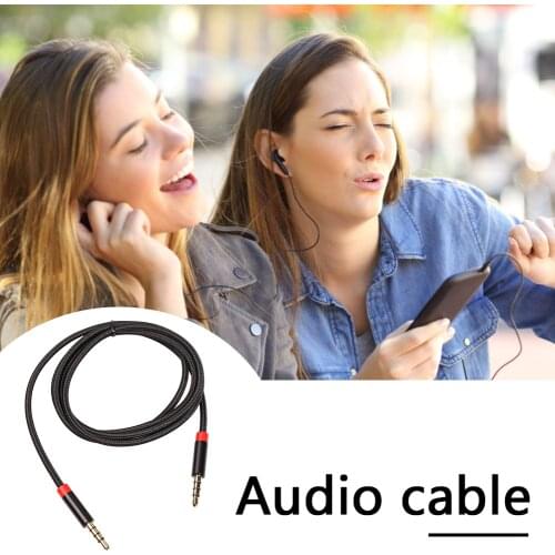 1m/2m/3m 3.5mm Jack Audio Cable for Speaker Headphones Audio Video Cable Adapter Locking Cable AUX Male Extension Cord