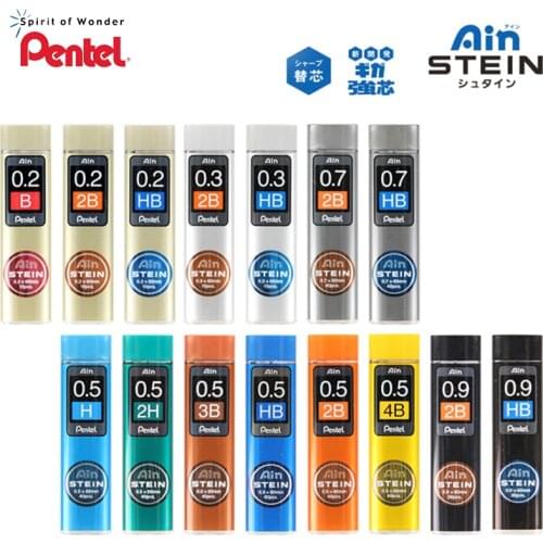 1Tube Pentel Stein Leads 0.2/0.3/0.5/0.7/0.9mm for Mechanical Pencil Office and School Supplies B/HB/2B/3B/4B