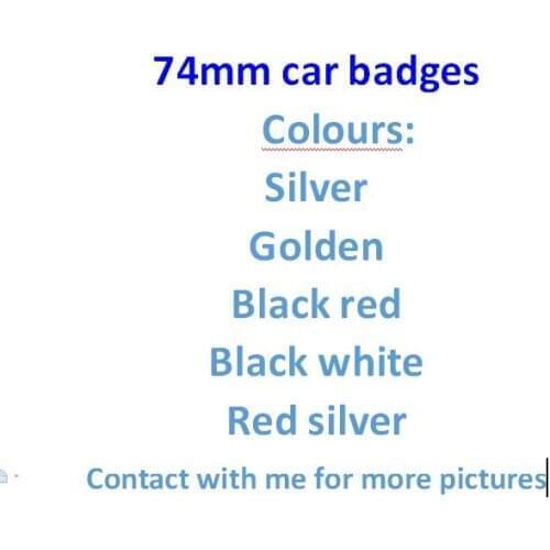 2X 74mm 7.4cm ALFA ROMEO Mito for 147 156 159 166 Giulietta Spider GT Car Front Rear emblem Trunk Badge sticker Decals