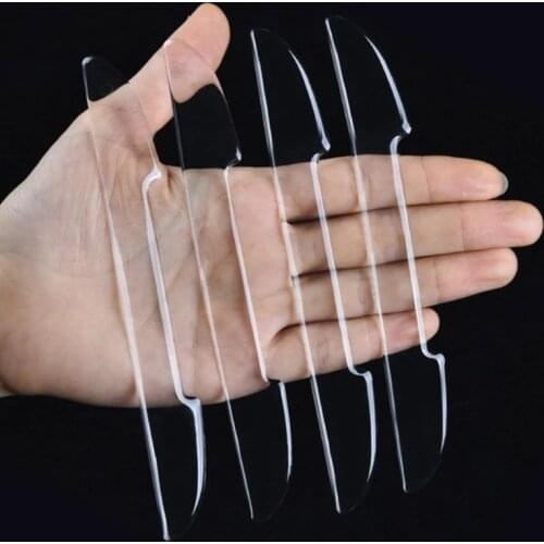 4PCS Transparent Anti-collision Strip Car Door Side Scratch-proof Protection Rearview Mirror Protector Sticker Bumper Scuff Bar