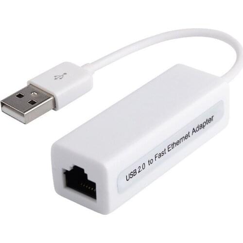 USB 2.0 to Ethernet Adapter 10/100Mbps for Tablet PC Win 7 8 10 XP Adapter USB Male to Female