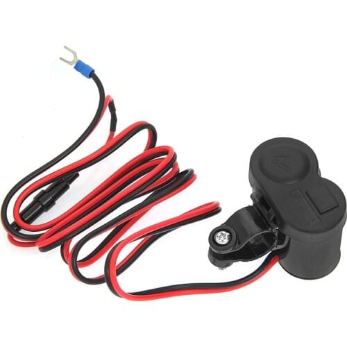 Car Motorcycle Bike Waterproof Cigarette Lighter USB Power Charging Socket 1 Pc Car Battery Terminals Car Accessories