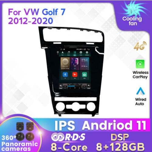 7862C Android 11 Tesla Vetical Screen Car Radio For VW Volkswagen Golf 7 2013-2019 Multimedia Navigation GPS Stereo 2 DIN No DVD