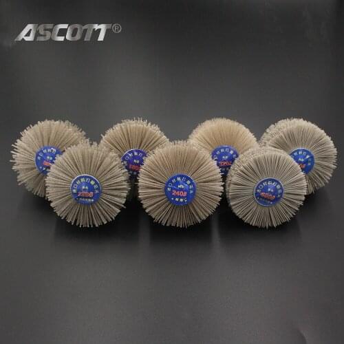 Freeshipping dunpont fiber roller nylon polishing bits 6x80mm dunpong fiber brush rotary machine woodworking polishing mops