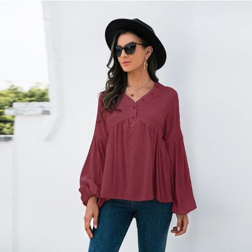 Blue Mood Button Down Blouses