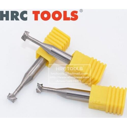 D16-d10x2Hx4cx10Dx60L 4flutes Tungsten Steel Solid Carbide Endmill HRC55 T Slot CNC Router Bits