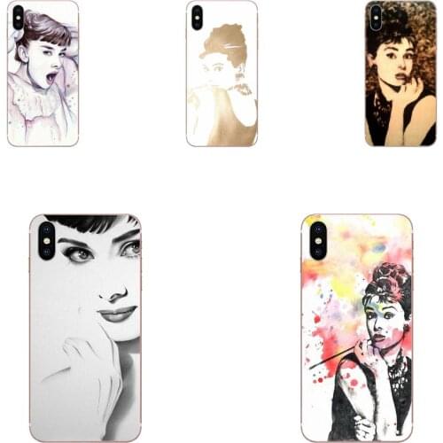 For LG G7 ThinQ G5 G6 K50 K40 K8 Q7 Q60 V40 V30 V20 V10 2018 Power 2 3Q Stylus TPU Cases Cover Watercolor Audrey Hepburn