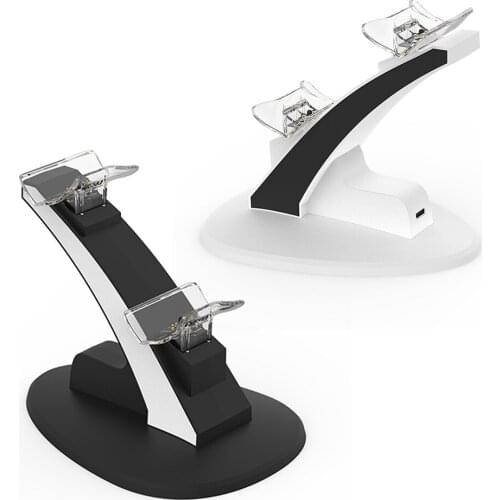 For PS5 Gampad Charge Game Controller Handle Dual Charger Dock for Sony PS5 Wireless Charging Power Cradle Desktop Stand Station