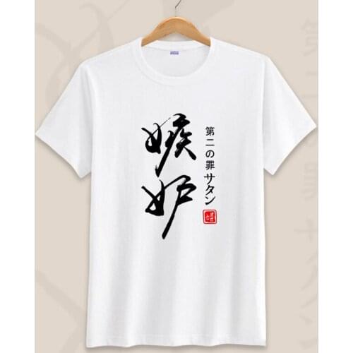 Japanese Anime The Seven Deadly Sins Cosplay T Shirt Women/Men Fashion T-Shirt Cartoon Top Tee Casual tshirt Streetwear Costume