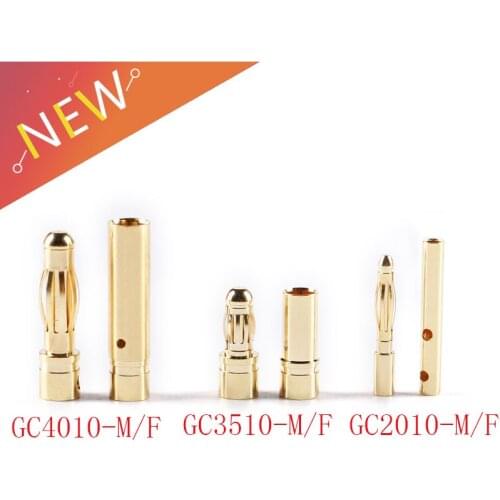 GC3520/3510/4010 Gold Bullet Connector Voor Rc Batterij Esc Motor Vliegtuig Drone Auto Vrachtwagen Buggy helicopter Speelgoed