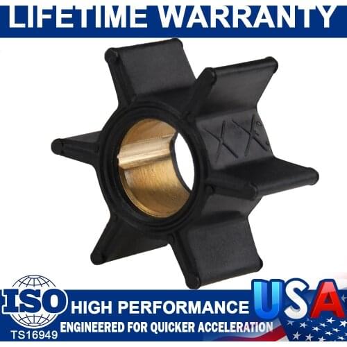 Outboard Motors Water Pump Impeller Fits Mercury 4hp 4.5hp 7.5hp 9.8hp 47-89981