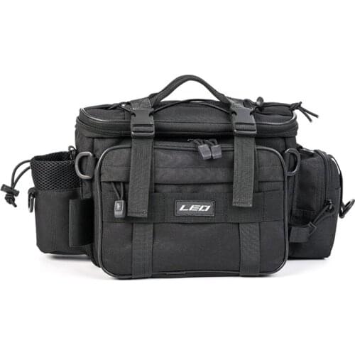 40*17*20cm Multifunctional Fishing Bag Men Women Waterproof Outdoor Waist Shoulder Bag Case Reel Lure Storage Bag Fishing Tackle