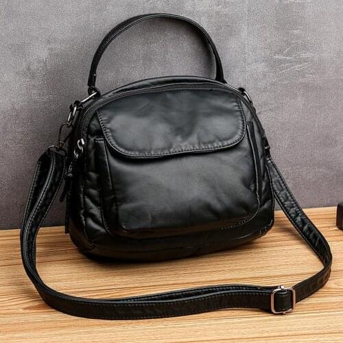 MOLAVE Handbags Fashion Women Solid Color Leather Zipper&Hasp HnadBag Phone Bag shoulder Bag Messenger Bag handbags luxury Jun5