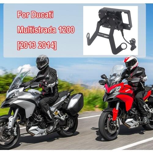 For Ducati Multistrada 1200 2014 2015 GPS Smart Phone Navigation Mount Mounting Bracket Adapter Holder