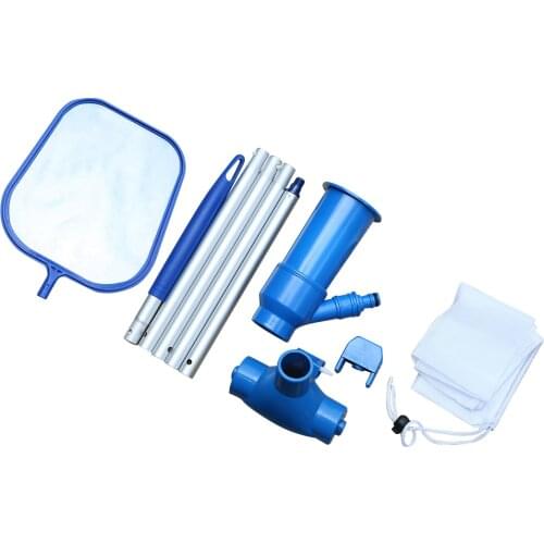 1Set Pool Cleaning Kit Swimming Pool Accessories Water Vacuum Spray Maintenance Cleaner Tools with Suction Head Skimmer Net