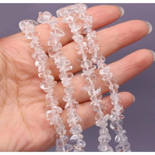 Natural Semi-precious Stones Clear Quartz Gravel Beads for Jewelry Making DIY Necklace Bracelet Earrings Accessories