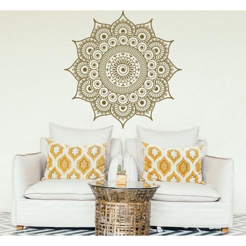 NEW Wall Decal Mandala Large Vinyl Wall Decal Sticker- Boho Mandala Wall Art Decal Yoga Studio Bohemian Bedroom Decor DIY MT22