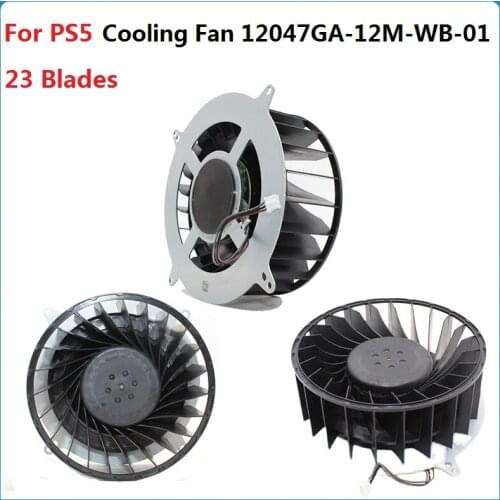 Original Internal Cooling Fan For PS5 12047GA-12M-WB-01 NMB DC12V 2.4A For Sony PlayStation 5 PS5 23 Blades Host Fan Replacement